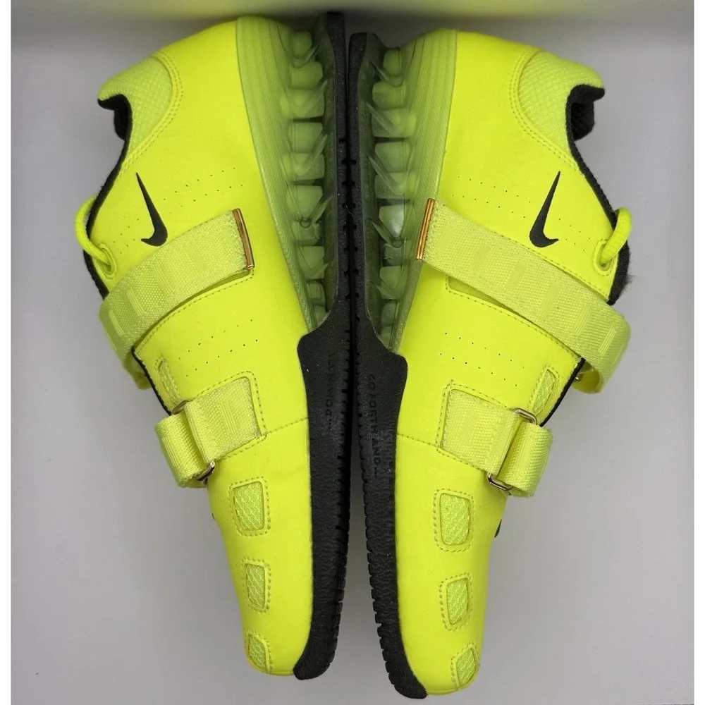Nike Romaleos 2 Weightlifting Shoes Mens Size US 11 Volt Green Black 476927-730